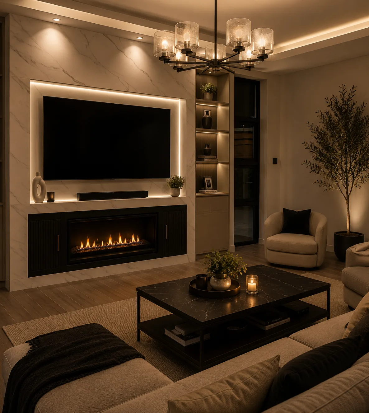 Tricabel Villas furnished living room